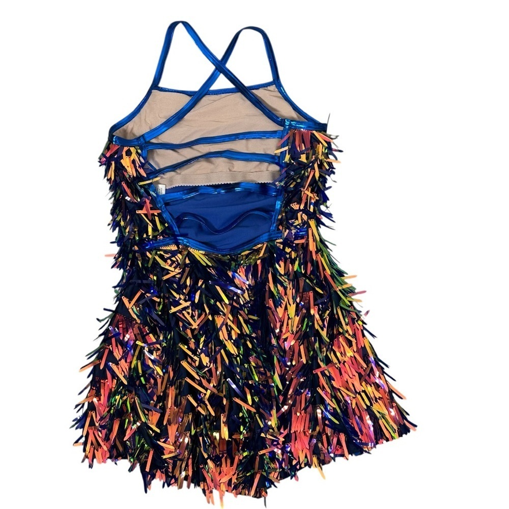 Weissman Elite Oil Slick Teardrop Sequin Dress Adult Medium Costume ‘Houdini’ - Picture 8 of 8